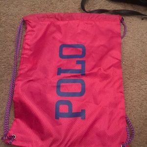 Polo drawstring bag